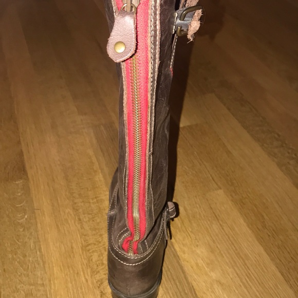 Eric Micheal Brown Leather Boots Size 8 - Picture 5 of 5